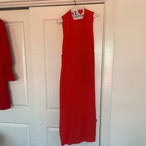 ALC midi shift dress with slit